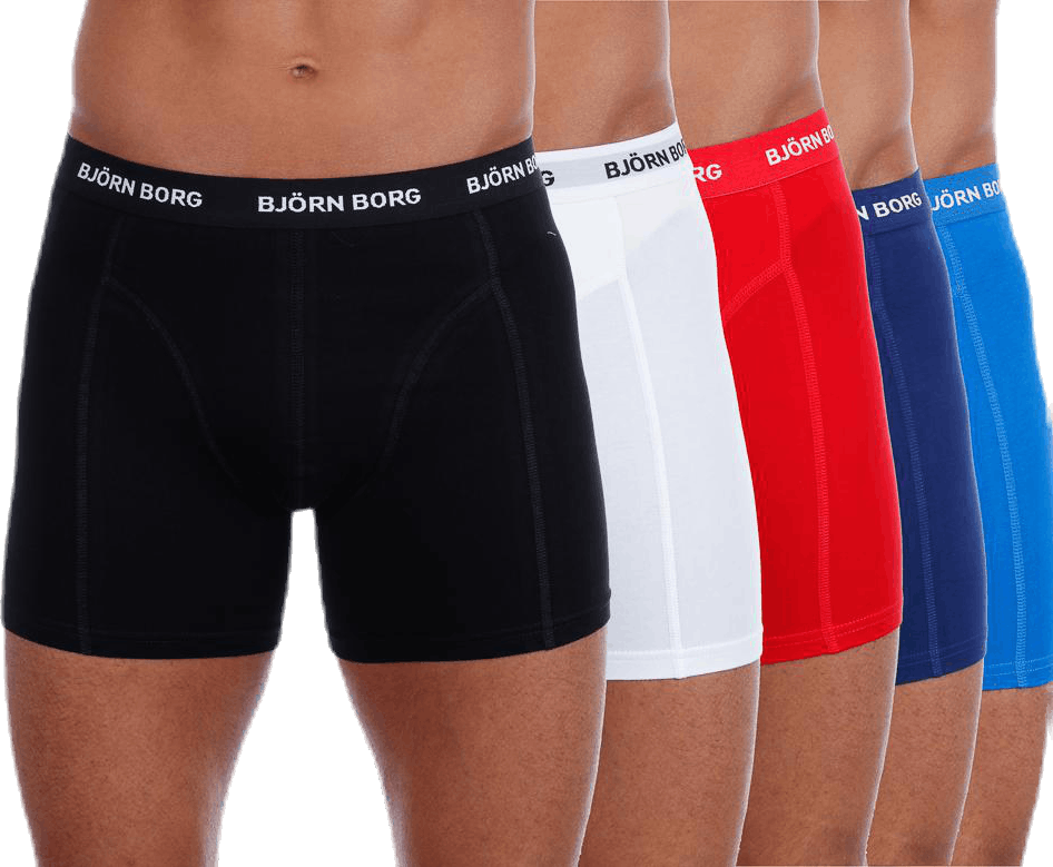Solid Shorts 5-Pack Patterned