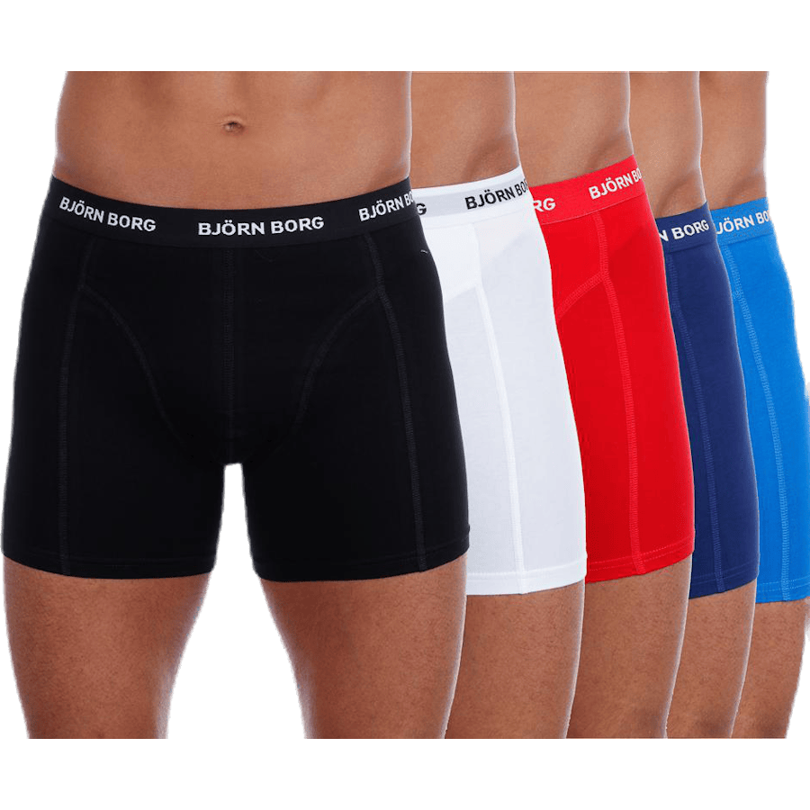 Solid Shorts 5-Pack Patterned