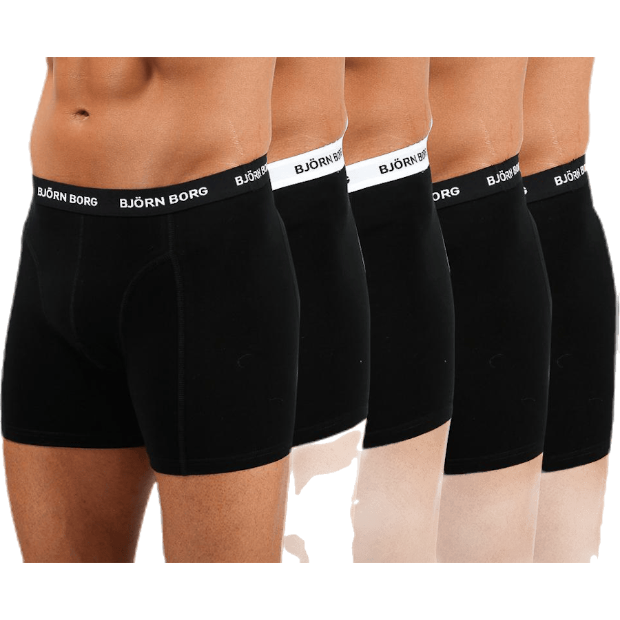 Solid Shorts 5-Pack Black
