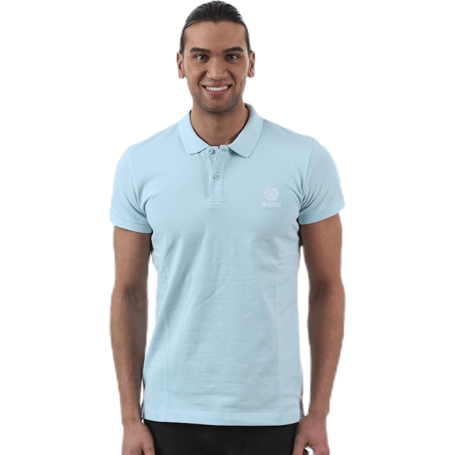 Borg Polo Blue/White