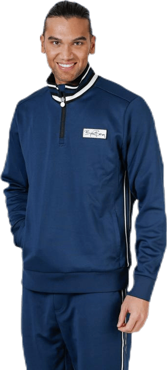 Signature Half Zip Track Jacket Blue