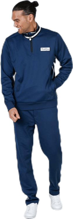 Signature Half Zip Track Jacket Blue - Bild 3