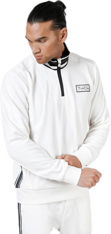 Signature Half Zip Track Jacket White