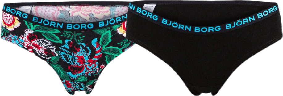 Hipster Strong Flower Junior 2-Pack Black, Unisex, Apparels, Underwear, Black, 170