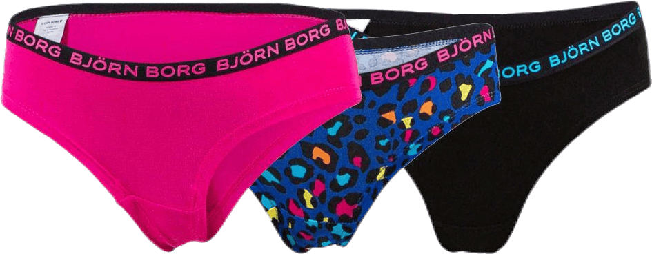 Hipster Energy Leo Junior 3-Pack Pink/Black, Unisex, Ropa, Ropa interior, Rosa/Negro, 110/116