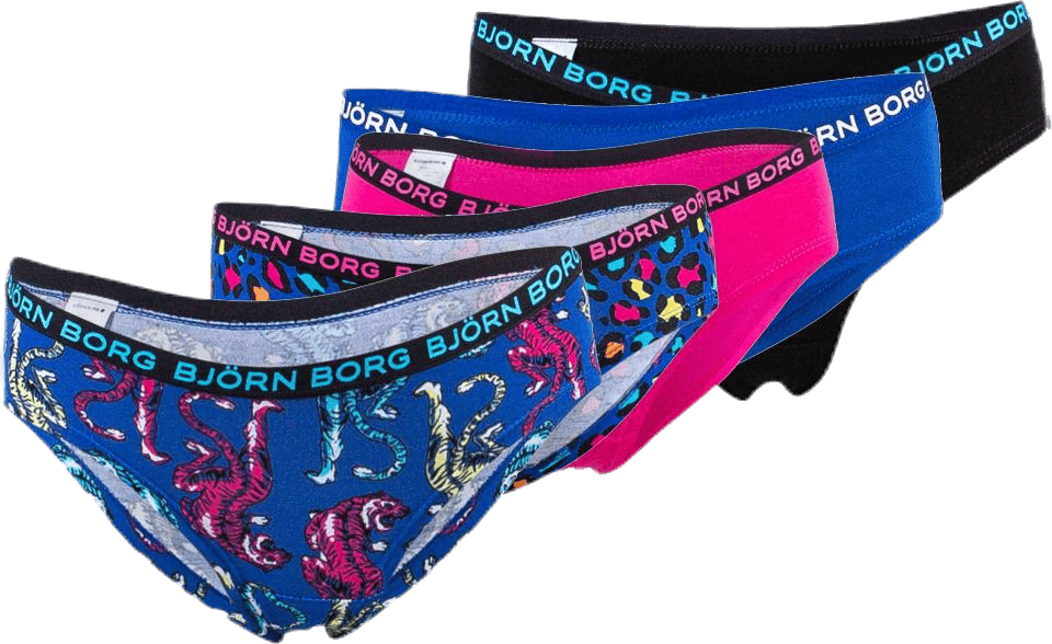 Hipster Energy Leo och Tiger Junior 5-Pack Patterned, Unisex, Kleding, Ondergoed, Gedessineerd, 110/116