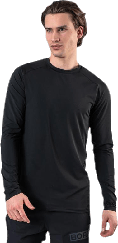 Ante LS Tee Black, Male, Bekleidung, Hemden, Trainieren, Schwarz, S