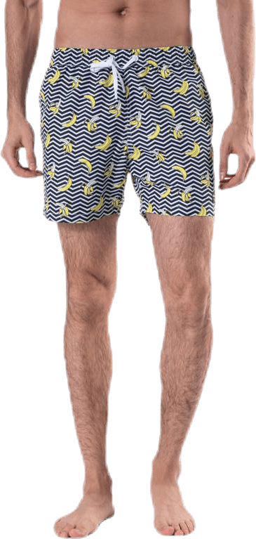 Sylvester Loose Shorts Black/Yellow, Male, Vêtements, Maillots de bain, Natation, Noir/Jaune, XL
