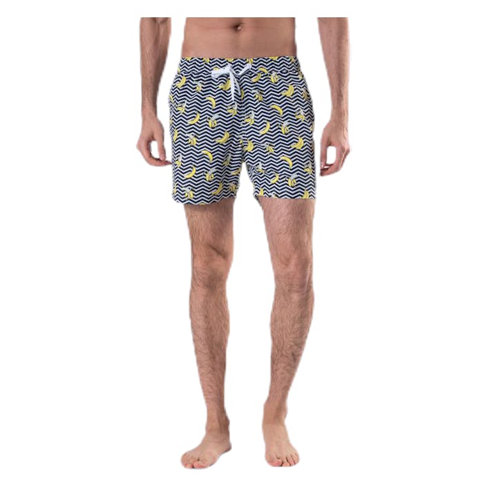 Sylvester Loose Shorts Black/Yellow, Male, Vêtements, Maillots de bain, Natation, Noir/Jaune, XL