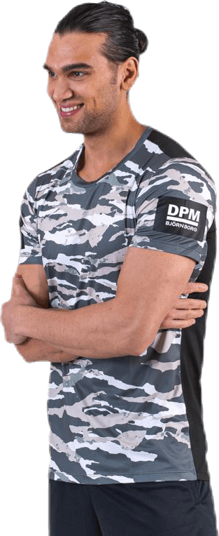 Borg Tee Patterned, Male, Kleding, T-shirt, Training, Gedessineerd, XL