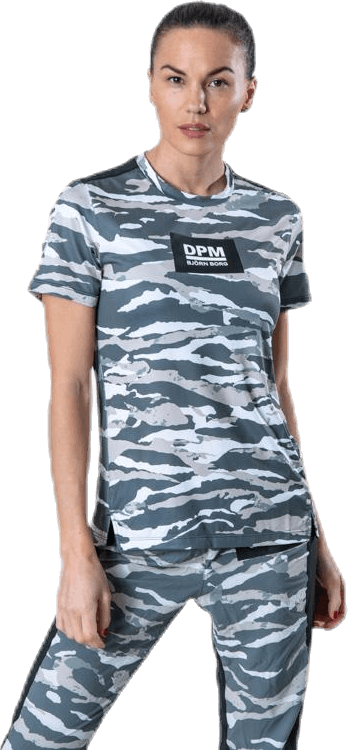 Cato Tee Patterned, Female, Tøj, T-shirt, Træning, Mønstret, 34