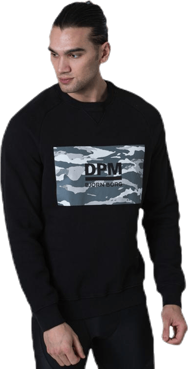 Sport Crew Dpm Black, Male, Apparels, Shirts, Black, L