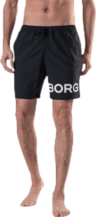 Sheldon Shorts Black, Male, Apparels, Swimwear, Black, L