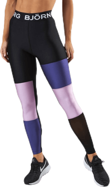 Cendall Blocked Tights Blue, Female, Apparels, Leggings, Workout, Blue, 36