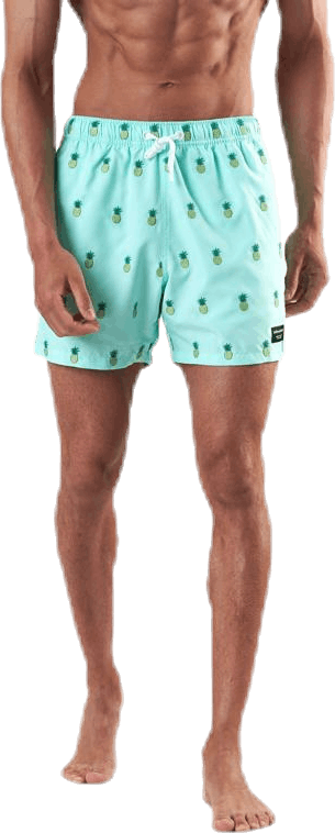 Santiago Swim Shorts Green, Male, Apparels, Swimwear, Swimming, Green, M