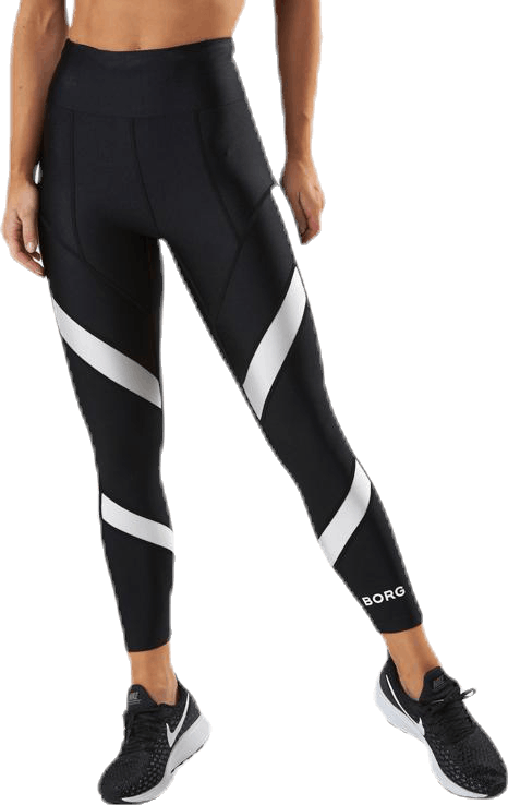 Cori Tights White/Black, Female, Apparels, Leggings, Workout, White/Black, 36