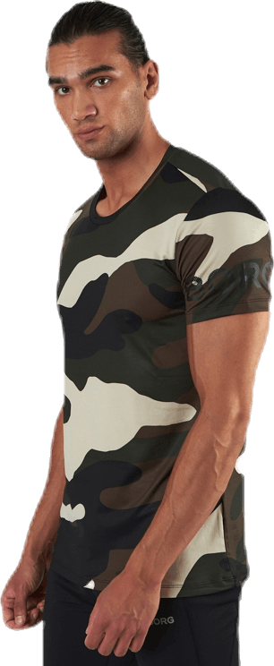 Borg Tee Patterned, Male, Kleding, T-shirt, Training, Gedessineerd, L