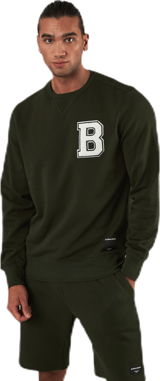 Centre Crew Green, Male, Apparels, Shirts, Green, XL