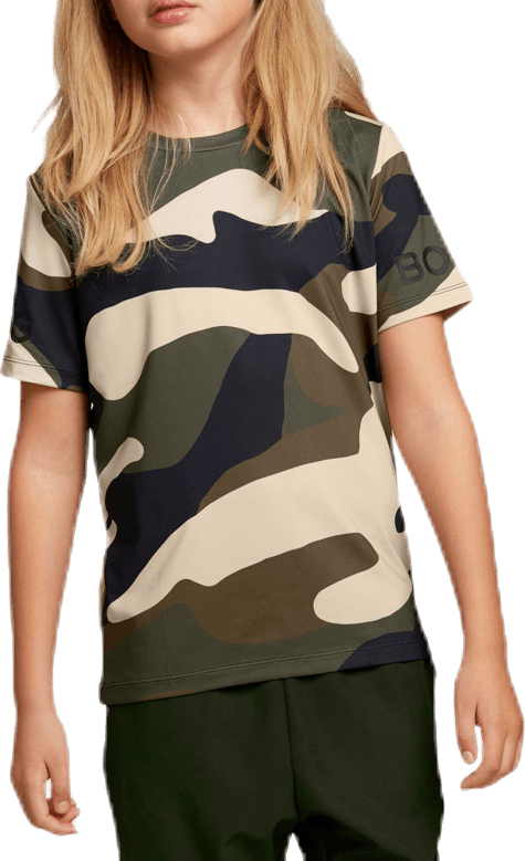 Borg Tee Camo Junior Patterned, Unisex, Kleding, T-shirt, Training, Gedessineerd, 130/140