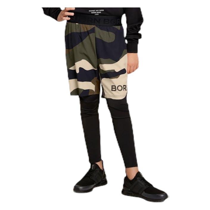 August 4-Way Stretch Shorts Junior Patterned, Unisex, Apparels, Shorts, Workout, Patterned, 158/164