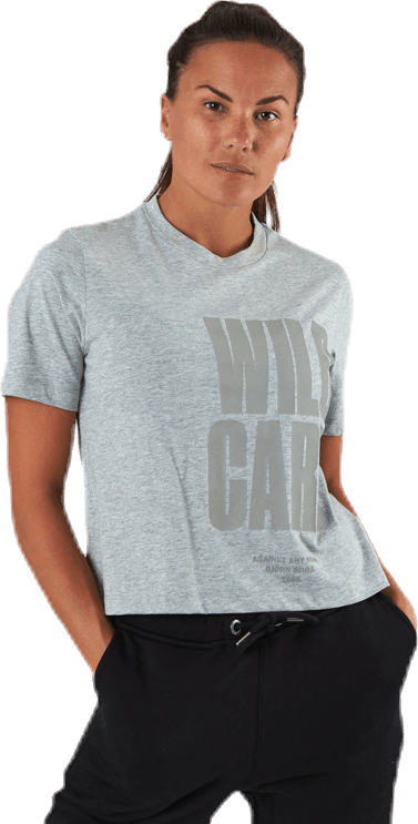 Night Tee Grey, Female, Tøj, T-shirt, Træning, Grå, 40