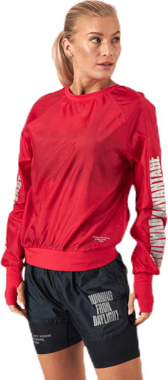 Night Crew Red, Female, Apparels, Shirts, Workout, Red, 36