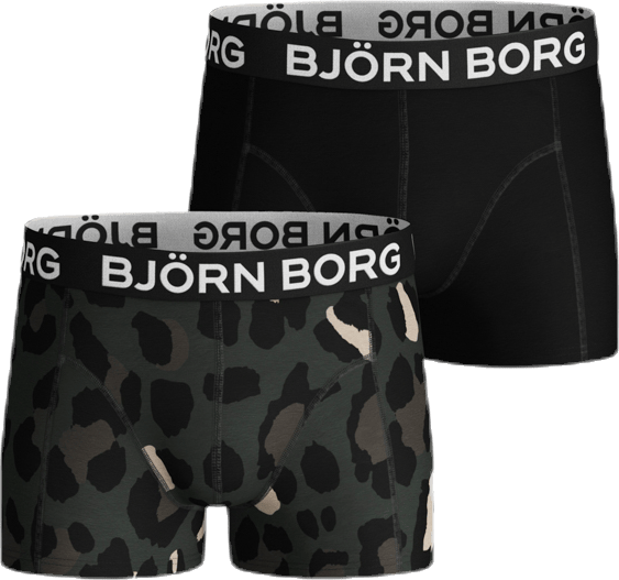 Gigant Leo Sammy Shorts 2-Pack Jr Green/Black, Unisex, Apparels, Underwear, Green/Black, 134/140