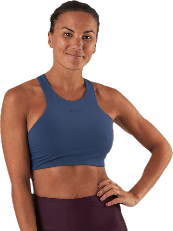 Sutton Solid Soft Top Blue, Female, Kleding, Sport bh, Training, Blauw, 40