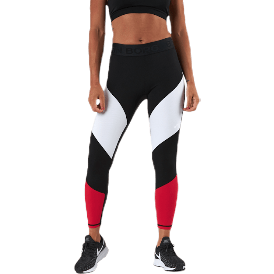Cadence Blocked Tights Red