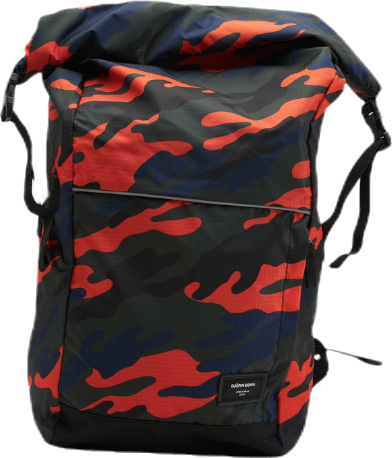 Mike Backpack Orange/Patterned, Unisex, Equipment, bags & backpacks, Orange/Patterned, ONESIZE