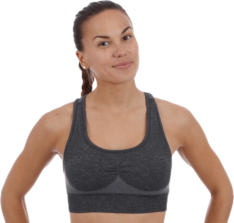 Smooth Sports Bra Grey, Female, Kläder, Sport-BH, Yoga, Grå, S