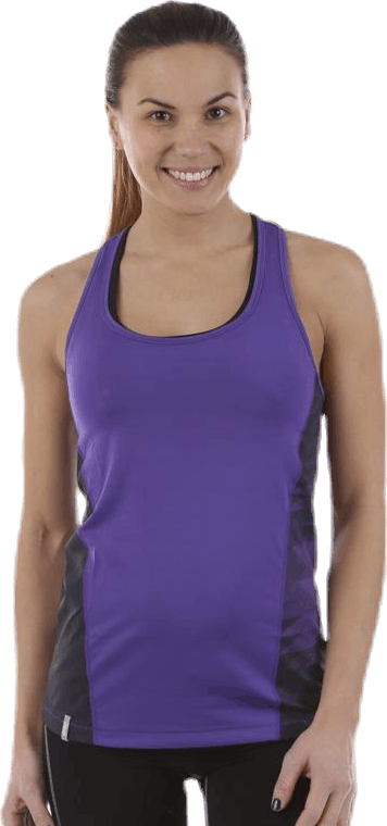 Shattered Print Racerback Purple, Female, Apparels, Tops, Running, Purple, 38