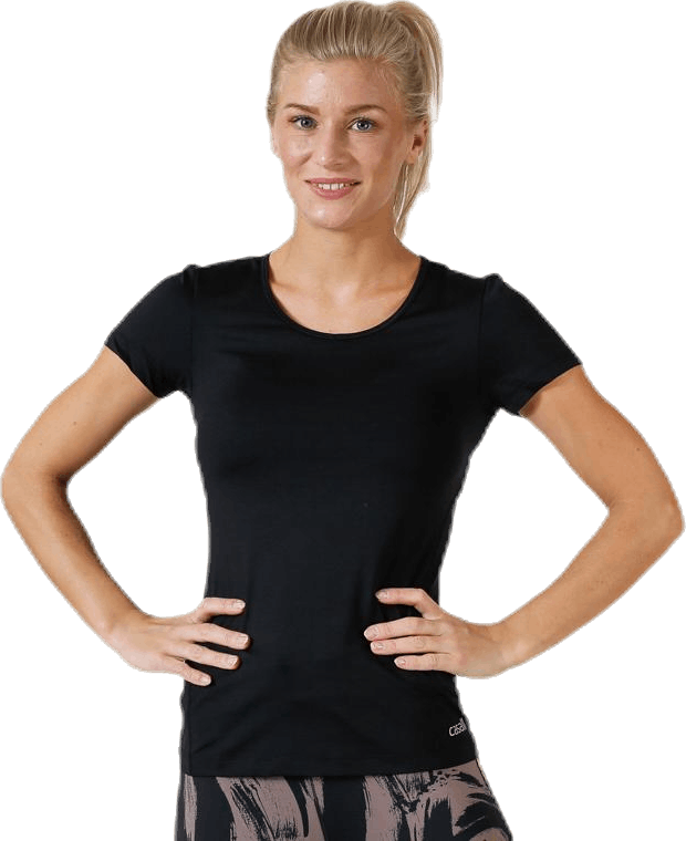 Essentials tee Black, Female, Tøj, T-shirt, Træning, Sort, 44