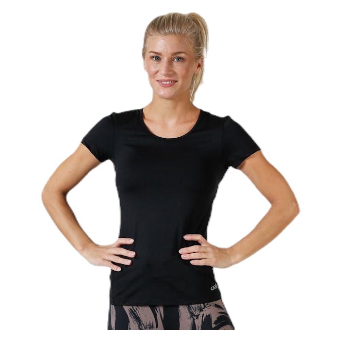 Essentials tee Black, Female, Tøj, T-shirt, Træning, Sort, 44