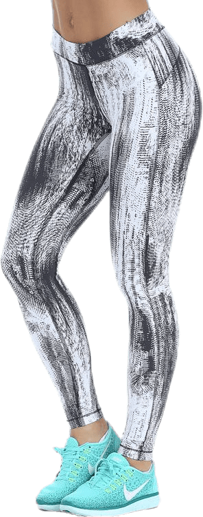 Oblique 7/8 Tights Patterned/Black, Female, Apparels, Leggings, Workout, Patterned/Black, 44