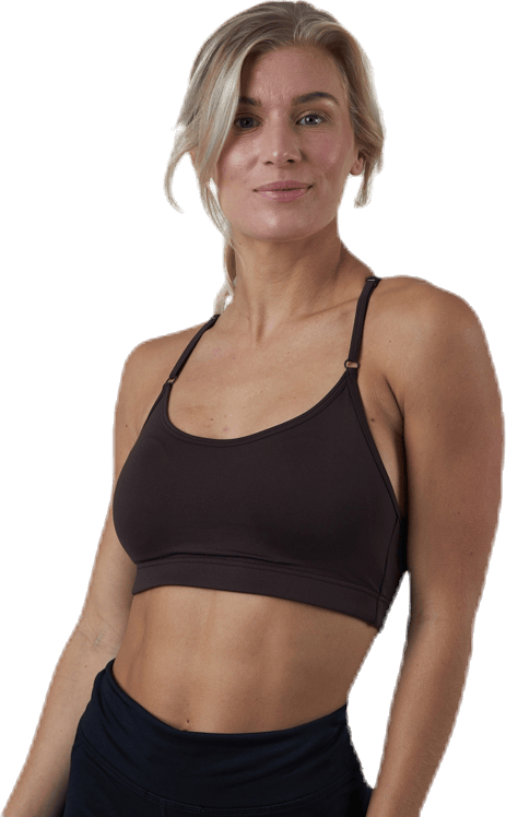 Strappy Sports Bra Brown