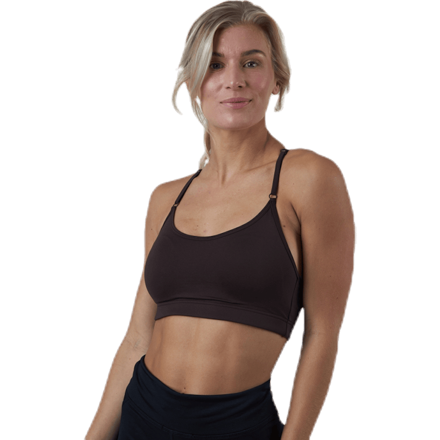 Strappy Sports Bra Brown