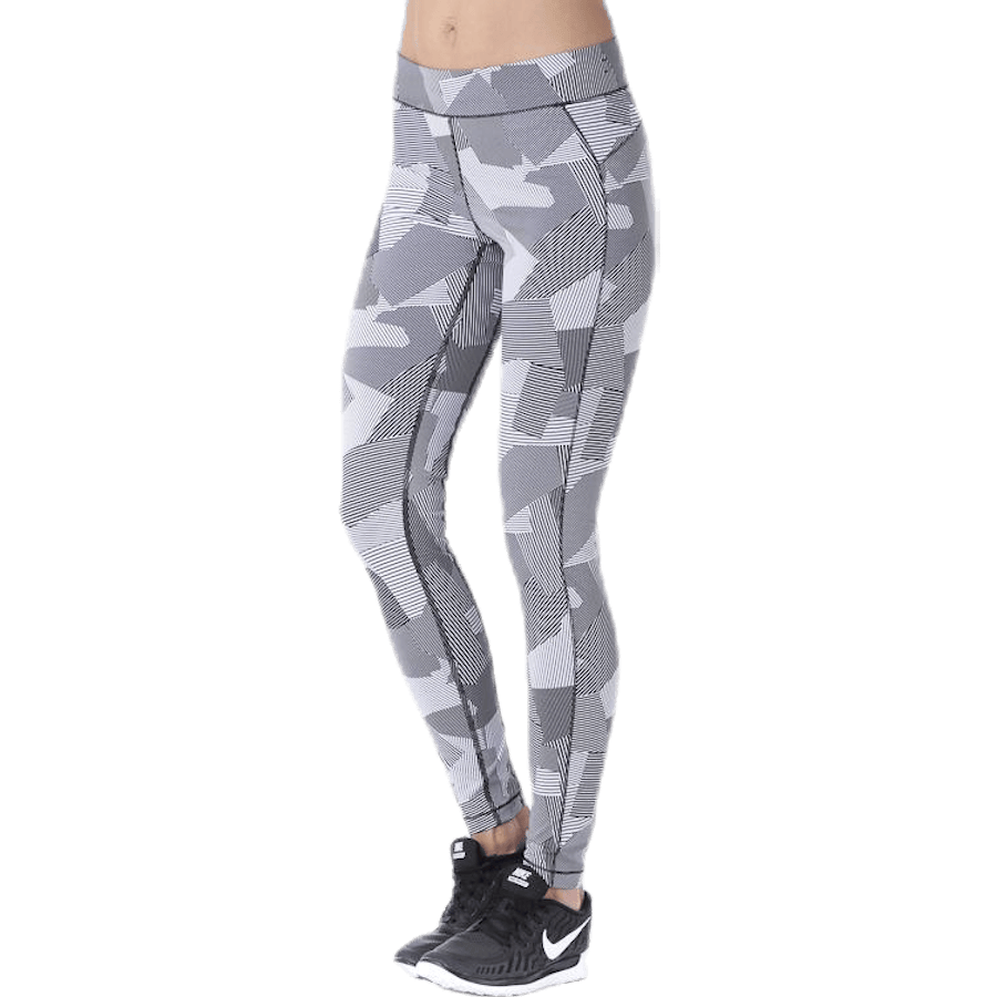 Graphic line tights White