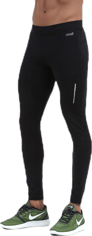 Reflective Calf Tights Black