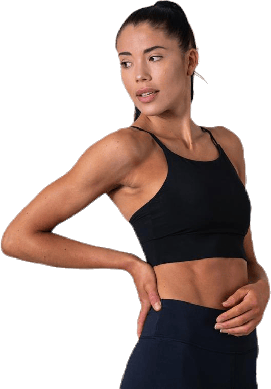 Hot Yoga Sports Bra Black, Female, Odzież, Stanik sportowy, Trening, Czarny, S