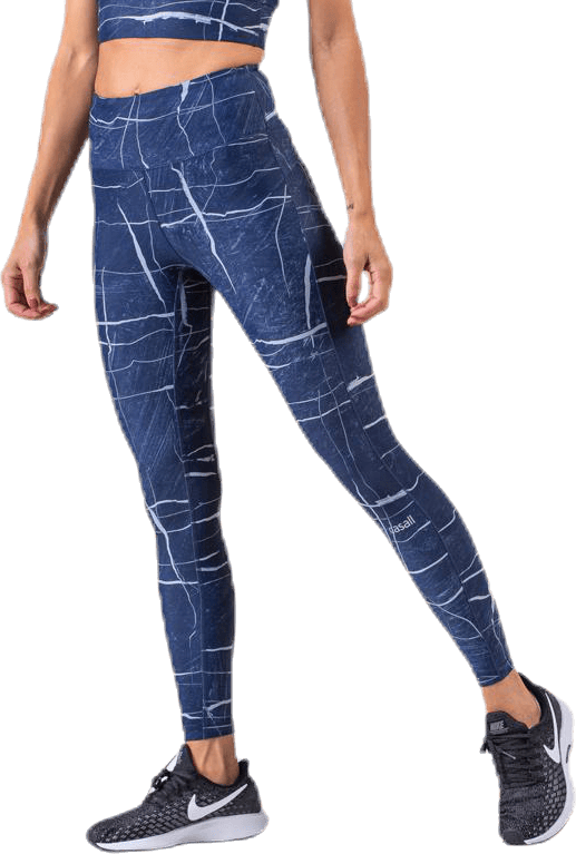 Concious Connected 7/8 Tights Blue, Female, Abbigliamento, Leggings, Allenamento, Blu, 44