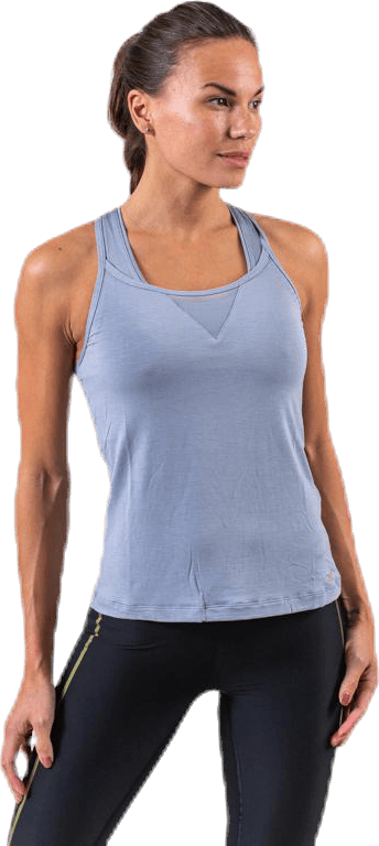 Lush Strap Racerback Blue/Grey, Female, Apparels, Tops, Workout, Blue/Grey, 40