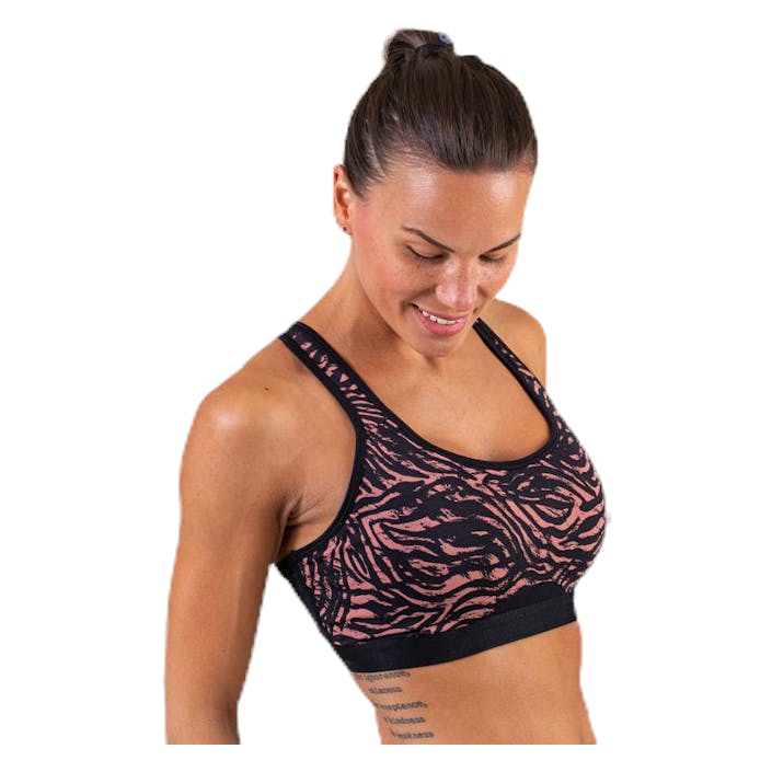 Sculpture Sports Bra Black/Red, Female, Apparels, Sports Bras, Running, Black/Red, XS