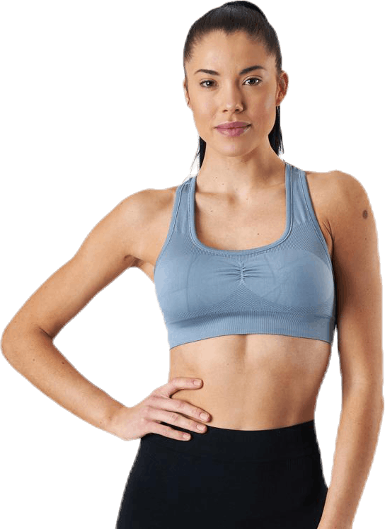Smooth Sports Bra Blue, Female, Kläder, Sport-BH, Yoga, Blå, S