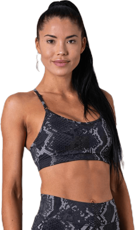 Strappy Sports Bra Grey - Bild 4