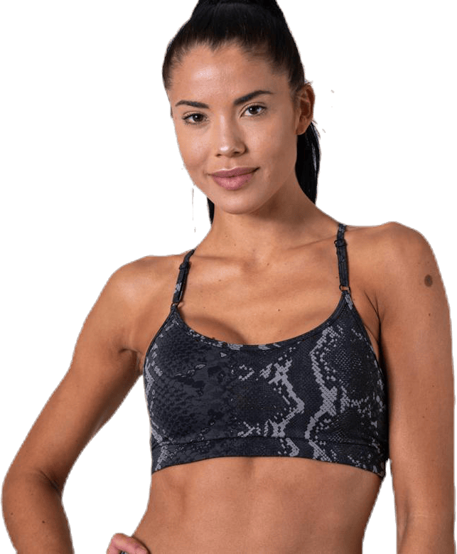 Strappy Sports Bra Grey - Bild 5