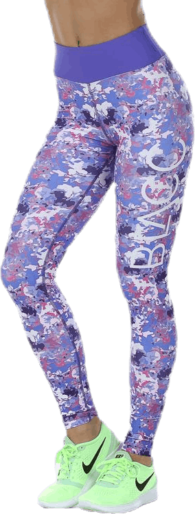 Bluebell Purple/Pink/White, Female, Apparels, Leggings, Workout, Purple/Pink/White, S