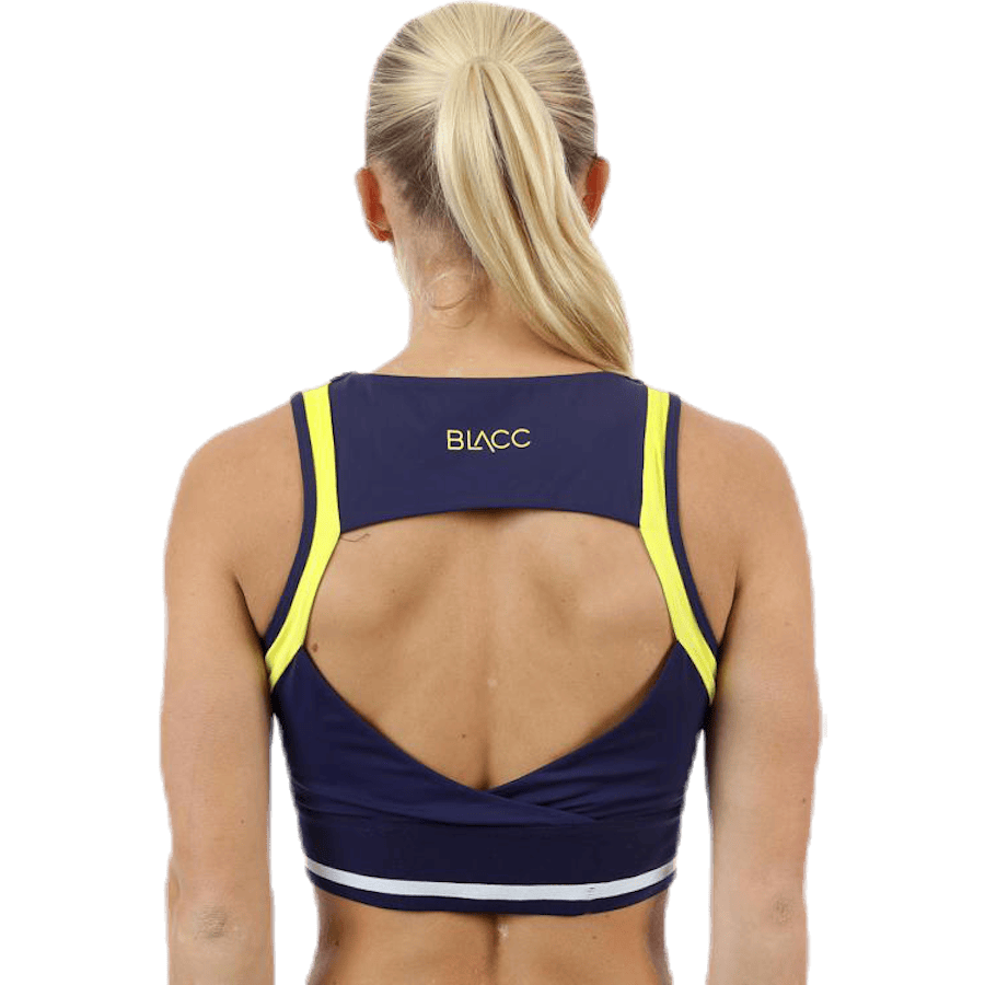 Jump Sports Bra Blue/White/Yellow - Bild 4