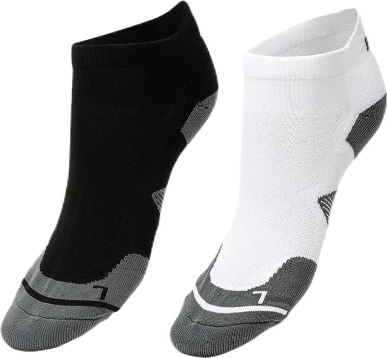 2-pack Running Sock White/Black, Unisex, Aparelhos, Meias, Corrida, Branco/Preto, 35-38