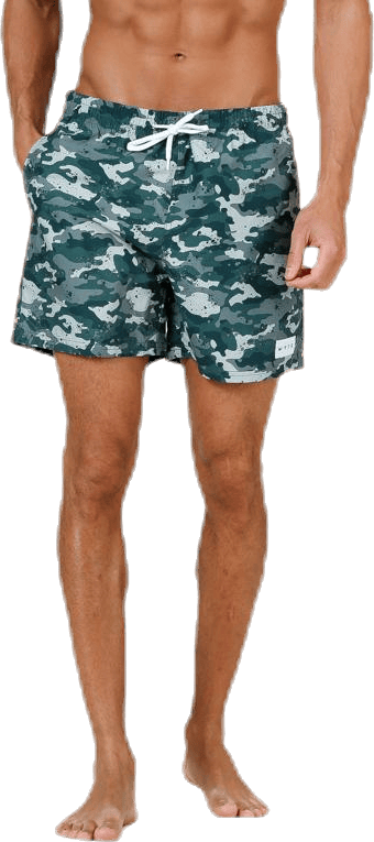 Louie Swim Trunks Patterned/Green